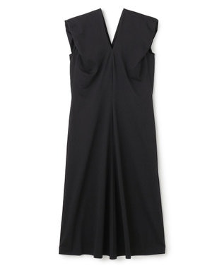 BEIGE， 【洗える】SCALA / コットンリネンボリュームスリーブワンピース Black