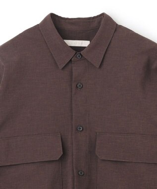 UNFILO MENS TENNEN TOUCH シャツアウター[23年春夏商品] ブラウン