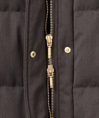 23区 S 【撥水加工】ブライトウール ロングダウンコート ブラウン系