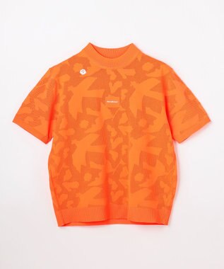 PW CIRCULUS 【MEN】ＤＯＶＥモチーフ ニットモックネック ゴルフ オレンジ系