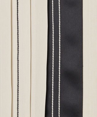 JOSEPH 【洗える】ポプリンカラーブロック　シャツドレス B&W Quail