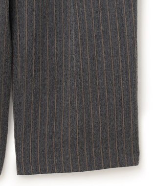 BEIGE， 【S-size】TURENNE / ワイドパンツ Gray×Camel Line