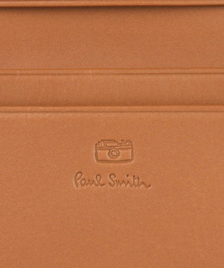 Paul Smith ベジタンストライプトリム 名刺入れ キャメル
