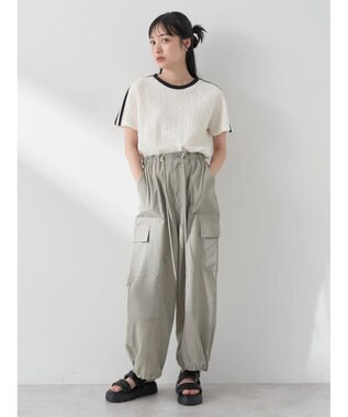earth music&ecology ラインジャガードプルオーバー Off White