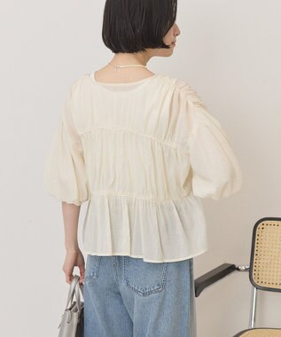 AMERICAN HOLIC フロントリボンブラウス Ivory