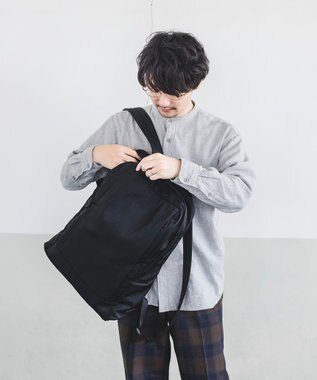 YUSHI RiVER - BACKPACK バックパック シワ加工 ブラック