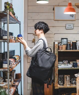 YUSHI RiVER - BACKPACK バックパック シワ加工 ブラック