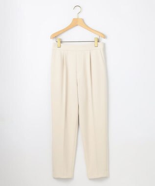 組曲 【暖かい・美シルエット・ストレッチ】バックウォーム テーパードパンツ アイボリー系