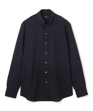 JOSEPH HOMME 新素材【シワになりにくい】テクノボイルストレッチ ウイングカラーシャツ ネイビー系