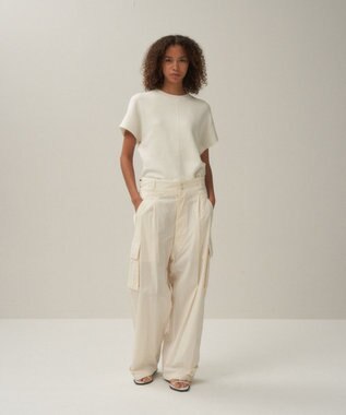 ATON LINEN JERSEY | オーバーサイズタンクトップ WHITE