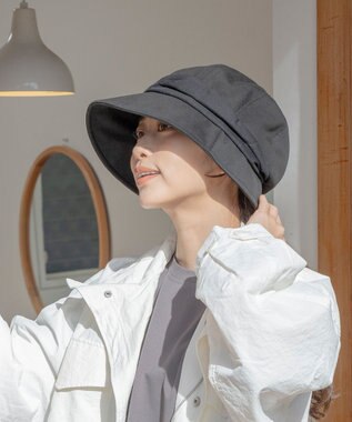 MOONBAT 【UVカット/遮光100%/接触冷感】洗えるスウェットキャスケット 軽量/手洗いOK/サイズ調整可能/ポケッタブル