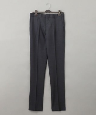 ロングセラー【洗える/折り目加工/シワになりにくい/ウエストアジャスター】ウォッシャブル サマーウール100％パンツ_定番色(1タック)24年モデル