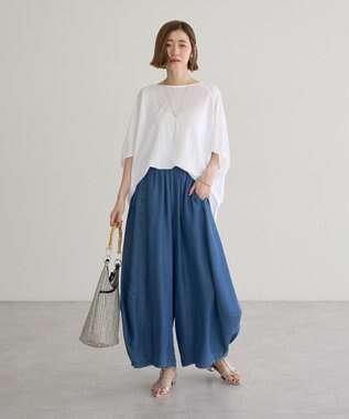 YECCA VECCA 異素材切替バックデザインプルオーバー Off White