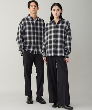 【男女兼用】エアリーシアー オンブレシャツ