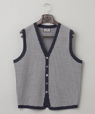  【家庭洗濯可能】イタリア糸 ハイゲージ ベスト