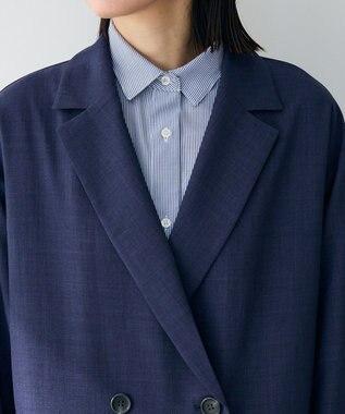 Green Parks オーバーサイズＷ釦ライトジャケット Navy