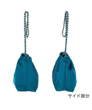 tsumori chisato CARRY なみねこししゅう ショルダーバッグ グリーン