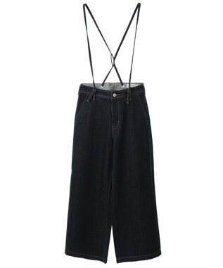 CRAFT STANDARD BOUTIQUE 2WAYサロペットデニムパンツ Dark Indigo