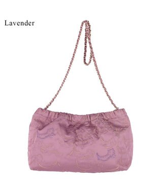 tsumori chisato CARRY なみねこししゅう ショルダーバッグ ラベンダー