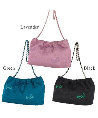 tsumori chisato CARRY なみねこししゅう ショルダーバッグ ラベンダー