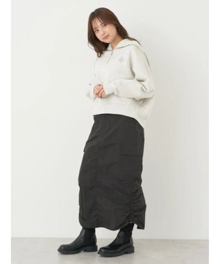 earth music&ecology ハーフＺＩＰ裏起毛プルオーバー Oatmeal