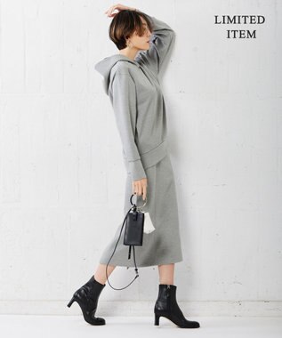 ICB 【WEB限定・洗える】AirJersey スカート ライトグレー系