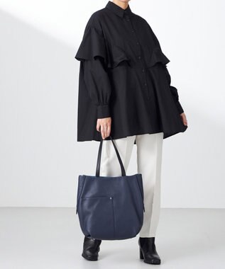 Y'SACCS 木村多江×Y'SACCS ラウンドシルエットトート ネイビー