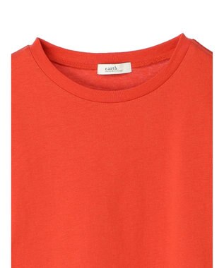 earth music&ecology ラウンドヘムルーズＴ（汗じみ防止） Red