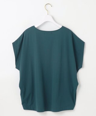 【接触冷感・UVカット・洗える】ハイストレッチスムースフレンチスリーブ カットソー