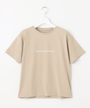 Feroux ロゴプリント Tシャツ ベージュ系