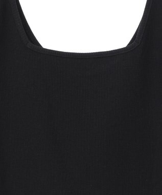 Green Parks 前後２Ｗａｙ　リブタンクトップ Black