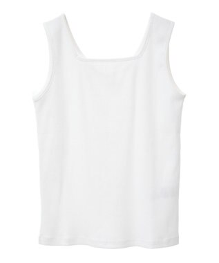 Green Parks 前後２Ｗａｙ　リブタンクトップ Off White