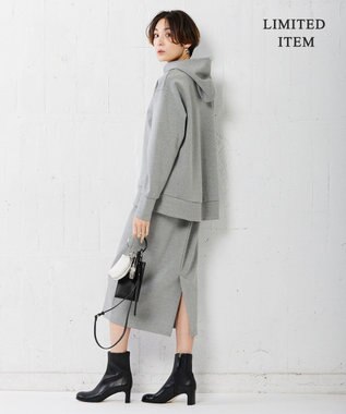 ICB 【WEB限定・洗える】AirJersey スカート ライトグレー系