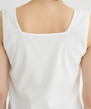 Green Parks 前後２Ｗａｙ　リブタンクトップ Off White