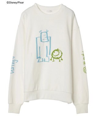 Green Parks モンスターズ・インク／裏毛プルオーバー White