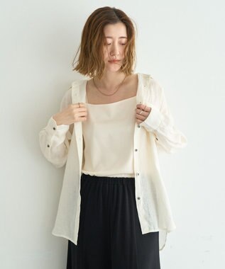 YECCA VECCA 3wayフレンチリネンシャツ