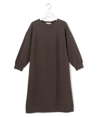 23区 L 【SLOW/一部店舗限定】ハイゲージテリー デザイン ワンピース ダークブラウン系