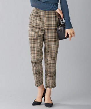 マガジン掲載 ランダムチェック テーパードパンツ Kj25 組曲 ファッション通販 公式通販 オンワード クローゼット