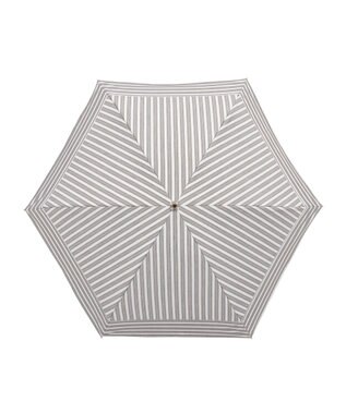 MOONBAT GRACY(グレイシー) 晴雨兼用日傘 折りたたみ傘 T/C Shirts stripe ブラウン