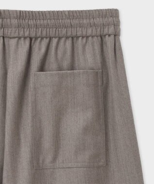 Paul Smith ウールフランネル ワイドパンツ グレイッシュベージュ