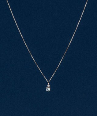 Phoebe 【K10】ジュエルラックネックレス　アクアマリン/3月誕生石/天然石/全長:40cm ゴールド