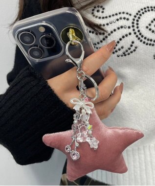 WEGO ベロアスターキーホルダー