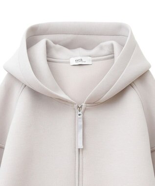 earth music&ecology フーディーダンボールジップブルゾン Ecru