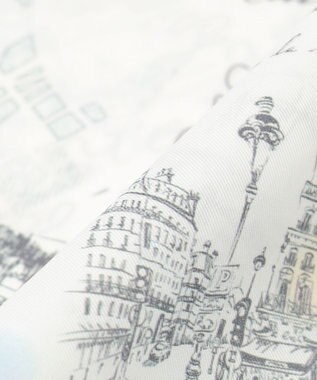 J.PRESS LADIES Ville de Paris スクエア プリント スカーフ ホワイト系5