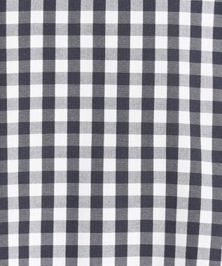 J.PRESS LADIES S 【洗える・接触冷感・UVケア】エステネージュストライプ シャーリング  ブラウス ホワイト×ネイビーギンガム系