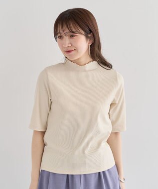 Green Parks ・Ｐｅｔｉｔ　Ｆｌｅｕｒ　５分袖メロウリブＴＥＥ Charcoal Gray