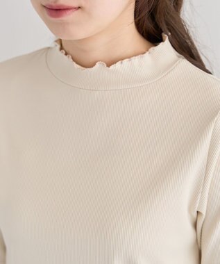 Green Parks ・Ｐｅｔｉｔ　Ｆｌｅｕｒ　５分袖メロウリブＴＥＥ Charcoal Gray