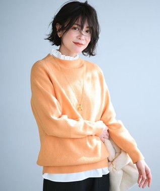 【洗濯機可/8色展開】アゼボトルニットプルオーバー