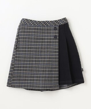 組曲 KIDS 【150-160㎝】チェック キュロット ブラック系