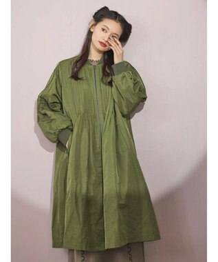 Green Parks ■ＥＳＣＡＲ　ピンタックミリタリーロングコート Khaki